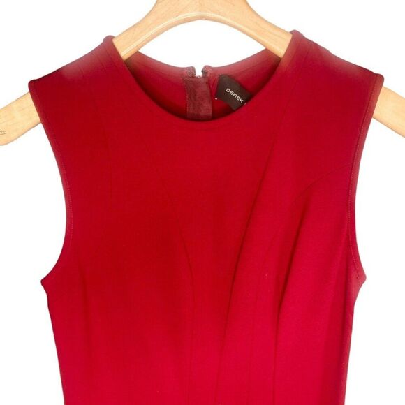 Derek Lam | Sleeveless Red Fit & Flare Midi Dress Size S | EUC - Picture 4 of 12
